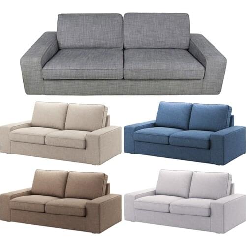 Only Cover for KIVIK Loveseat/3-Seater Sofa Multiple Fabric Options Anti-Solid Slipcovers 2 Seat Sofa Cover