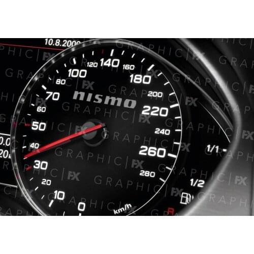 For x6 Nissan Nismo Speedometer Speedo Logo Vinyl Interior Decals Stickers