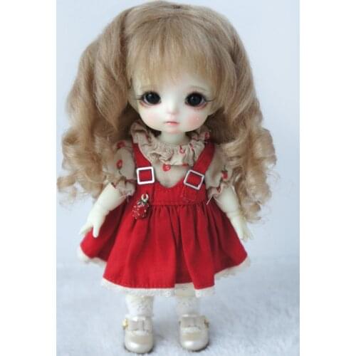JD178 4-5inch 5-6inch Sauvage Roll Mohair Doll wigs 1/12 Tiny BJD Hair 1/8 OB11 Doll accessories