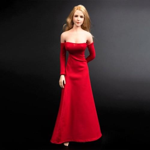 TYM075 1/6 Scale Female Temperament tube top evening dress Busty female body soldier For 12'' Action Figure
