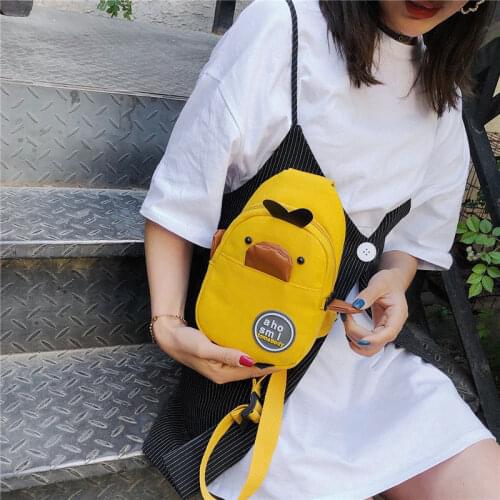 Women waist bag fanny pack for kids cute cat ear Printed nerka Chest canvas Pocket money belt bags women waist bag sac banane