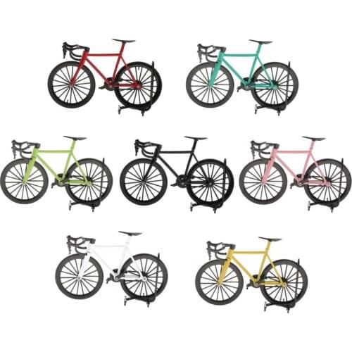 1:14 Alloy Racing Bicycle Mountain Bike Mini Bicycle Model Finger Bike Cool Toy Decoration Crafts for Home Collections