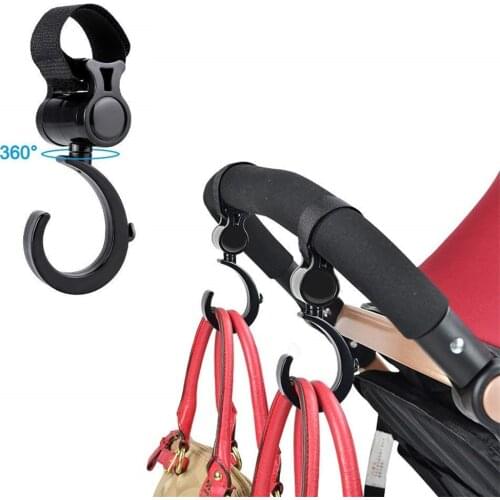 1/2Pc Rotate 360 Degree Baby Stroller Hook Bag Handle Grab Hook Holder Hanger Hooks Stroller Organizer Baby Car Seat Accessories