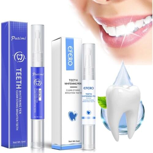 1Pc EFERO Teeth Whitening Pen Cleaning Serum Remove Plaque Stains Dental Tools Whiten Teeth Oral Hygiene Tooth Whitening Pen