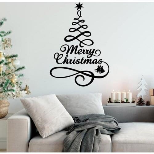 3D Sticker merry christmas Waterproof Wall Stickers Wall Art Decor vinyl Stickers Home Decoration Wallpaper