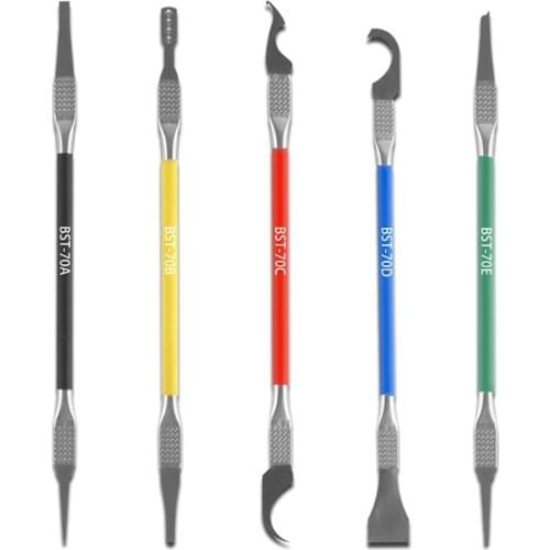 5pcs BGA Maintenance Knife Stainless Steel Chip Shovel Thin Blade Remove Glue Disassemble Phone PC Rework Processor Tools