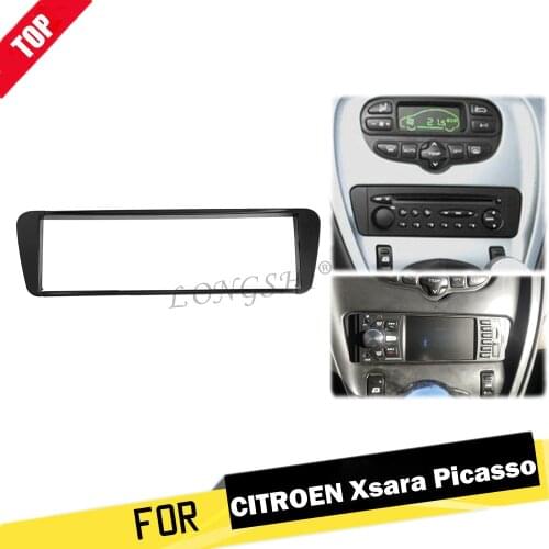 One Din Car Radio Fascia Panel for CITROEN Xsara Picasso 1999-2010 Headunit Dash Facia Frame Surround Trim Installation Kit 1din