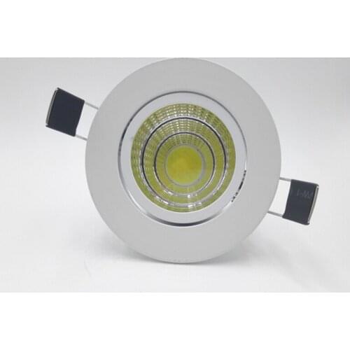 Free shipping High Power Dimmable 10W COB LED downlight Warm White/White COB led down light AC85~265V
