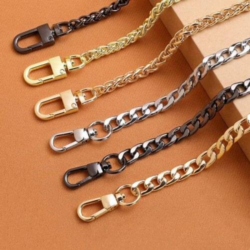 1pcs Bags Chains Metal Replacement Purse Chain Shoulder Crossbody Bag Strap Belt for Women Small Handbag Handle Accessories