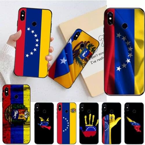 Venezuela Flag Coat Of Arms Phone Cases For Xiaomi Redmi note 7 8 9 t k30 max3 9 s 10 pro lite Luxury brand shell funda coque