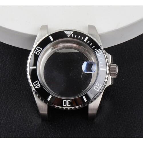 Watch Case for NH35 NH36 Movement Automatic Transparent Caseback With Magnifier 10ATM Watch Accessories Stainless Steel