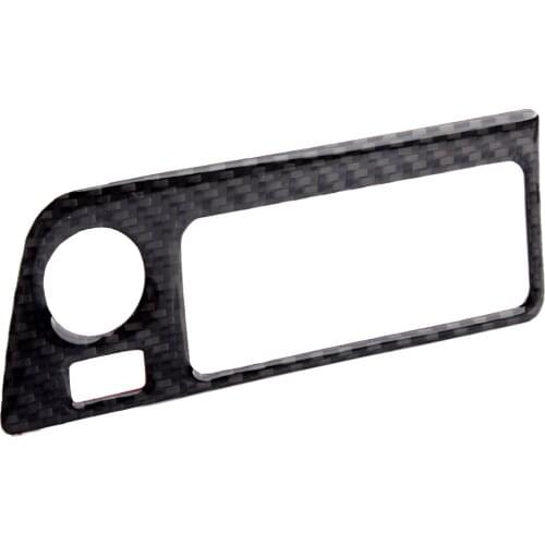 Carbon Fiber Black Headlight Switch Panel Cover Trim Frame Fit for Chevrolet Corvette C7 2019 2018 2017 2016 2015 2014