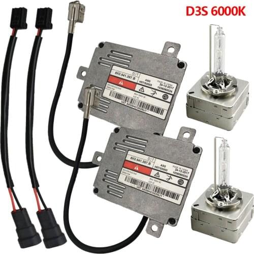 Kit New Headlight Lamp HID Ballast for VW 8K0941597B 8K0 941 597 B 1036060014 D3S HID Blub with wire