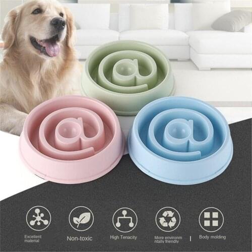 Dog Feeding Food Bowl Portable Pet Feeder Puppy Eat Slow Dog Bowl Dishes Bowel Prevent Obesity Travel Dogs Food Bowls