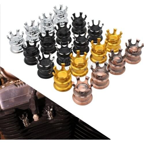 Motorcycle Imperial Crown Head Bolt Topper Cover Cap for Sportster XL 883 1200 1986-2018 SOFTAIL Screw Engine Cover Trim Head