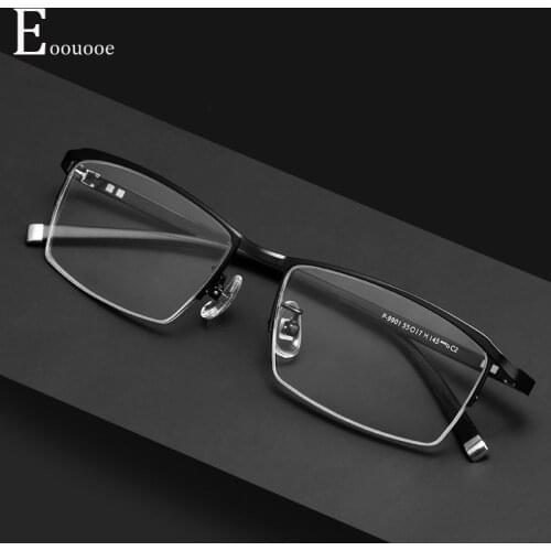 Men Eyewear Fashion Optical Glasses Frame Prescription Lenses Progressive Anti Blue Ray Photochromic Glass