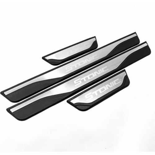 For 2017 2018 2019 Kia Stonic Stainless Car Door Sill Scuff Plate Protector Cover Trims Guard Kick Pedal Car-Styling Accessories