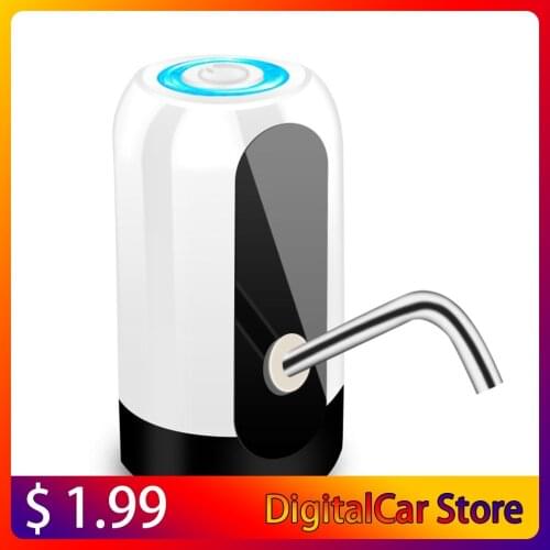 HOME-Water Bottle Pump, USB Charging Automatic Drinking Water Pump Portable Electric Water Dispenser Water Bottle Switch for U
