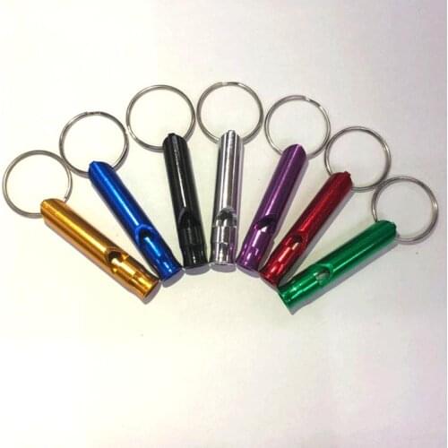 Small Aluminum Alloy Rescue Outdoor Survival Whistle Training Whistle Outdoor Supplies Wholesale