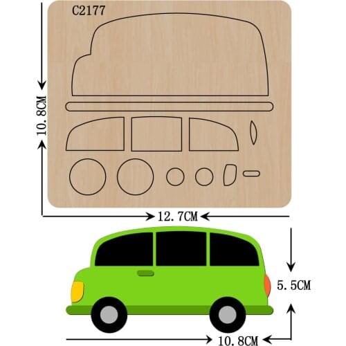 New Car Wooden die Scrapbooking c2177 Cutting Dies