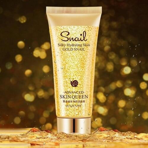 Gold Snail Cleanser Oil-control Blackhead Remover Moisturizing Face Cleansing Pores Washing Deep Skin For Sensitive A8O2