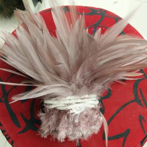 Wholesale 20pcs Light Coffee Natural Rooster Feathers 4-6 inch/10-15 cm DIY Jewelry Craft Making Home Decoration