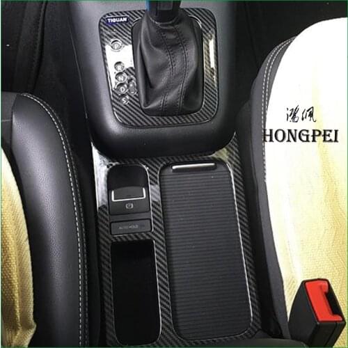 For Volkswagen VW Tiguan 2009-2015 Gear Panel Water Cup Panel Frame Cover Sticker trim Car Styling Left Hand Drive
