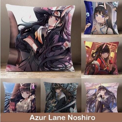 Hot Game Azur Lane Noshiro Cosplay Cartoon Peach Skin Dakimakura Plush Stuffed Throw Pillow Bed Sofa Cushion