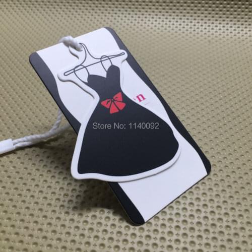 Custom shape cutting tags/kids clothing paper hang tag/garment tags printing/clothing printed label/clothing woven labels brand