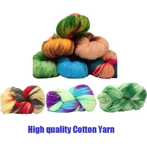Rainbow Segment Dyed Yarn Hand Knitted Thick Baby Soft Wool Diy Crochet Knitting Yarn Thread For Hat Scarf Sofa Cushion Sweater