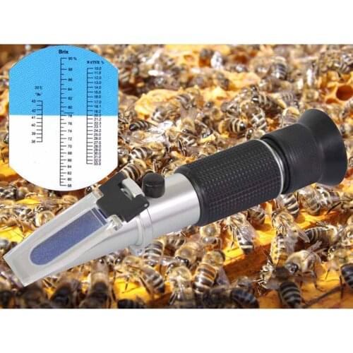 Newly Refractometer Honey Beekeeper Water Sugar Content Brix 58-92% Water 10-33% Handheld Tool