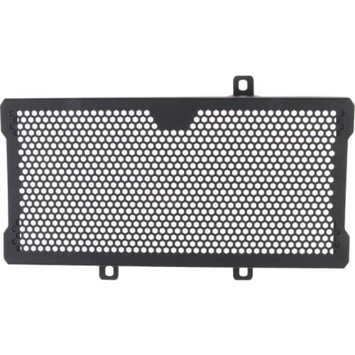 Stainless Steel Motorcycle Radiator Grille Grill Guard Protective Cover for Kawasaki ER6 N/F 2012-2016 (Black)