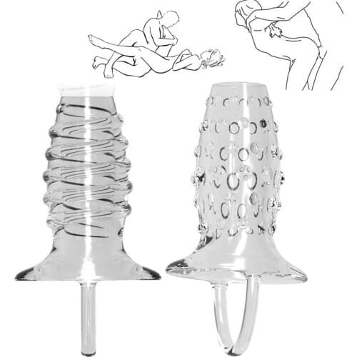 Silicone Sex Toys For Couples Bondage Gear Reusable Penis Sleeve Strapon Delayed Ejaculation Chastity Device Lock Sperm Erection