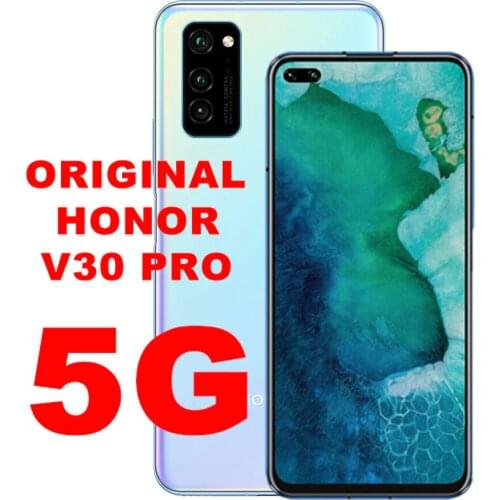 Stock Original New Honor V30 Pro View 30 Kirin990 5G Smart phone 7nm Octa core 16Core GPU 40mp Triple Camera 40W SuperCharge
