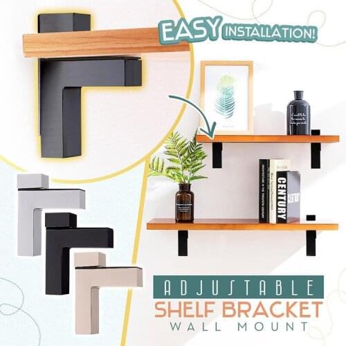 Glass Shelf Brackets Wall Mount Metal Adjustable L Shape Partition Bracket Clip Holder For Home Office can CSV