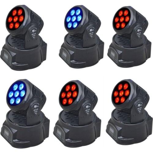 Led wash moving light 7x12w rgbw beam moving heads baby mini wash disco moving head lighting dj party disco wedding lights