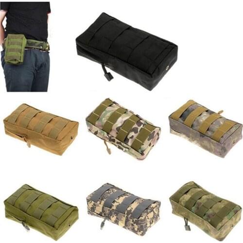 Tactical Utility Molle Pouch EDC Gadget Bag Webbing 600D Nylon Compact Water-Resistant Multi-Purpose Gear Hanging Accessory Bags