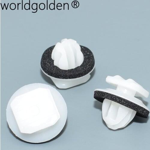Worldgolden 100pcs auto fasteners Door Panel Retainer for Honda Toyota#90467-08225 9046708225