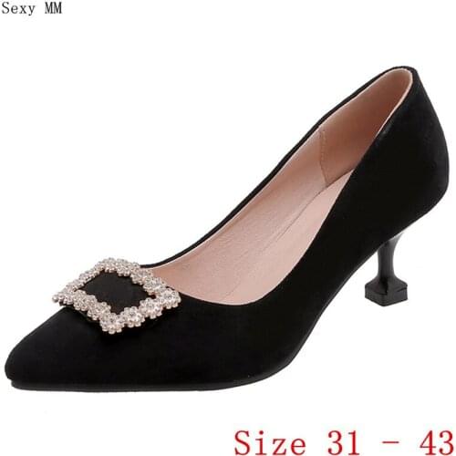 Pumps Women Oxfords Career Shoes High Heels Stiletto Woman High Heel Shoes Small Plus Size 31 32 33 - 40 41 42 43