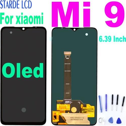 Amoled LCD For xiaomi Mi 9 LCD Display Touch Screen Digitizer Assembly For Xiaomi Mi 9 Mi9 Display Screen Replacement M2004J19AG