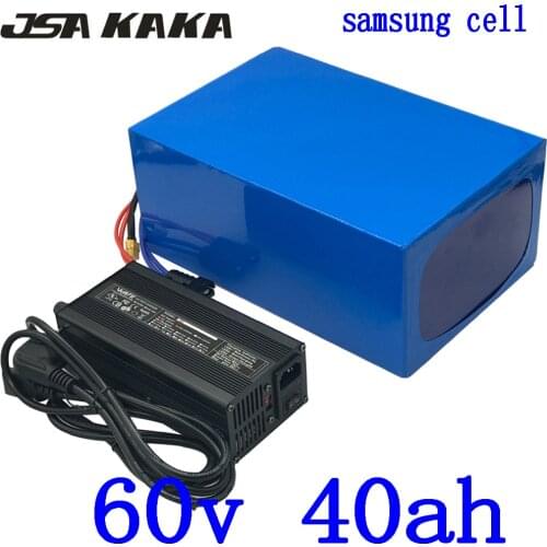 60V Lithium Ebike Battery 60V 40AH Electric Bike Battery Pack 60V 40AH 2000W 3000W Electric Scooter Battery use samsung cell