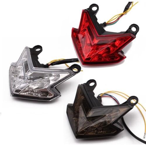 Motorcycle Accessories Integrated LED Tail Light+Turn signal Blinker Light Red/Black/Clear Lens For KAWASAKI Z800 2013-2014