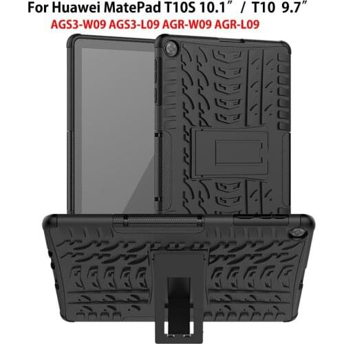 For Huawei MatePad T10S Case for Huawei MatePad T10 Case Fundas Shockproof 2 in 1 Hybrid Rugged Armor Stand Tablet Cover Coque
