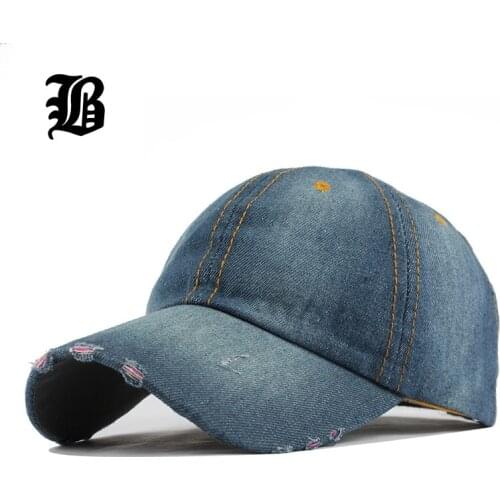 [FLB] Unisex Cowboy Baseball Cap Fall Casual Sanpback Hats For Men And Women Outdoor Sport Denim Jeans Hip Hop Wholesale F220