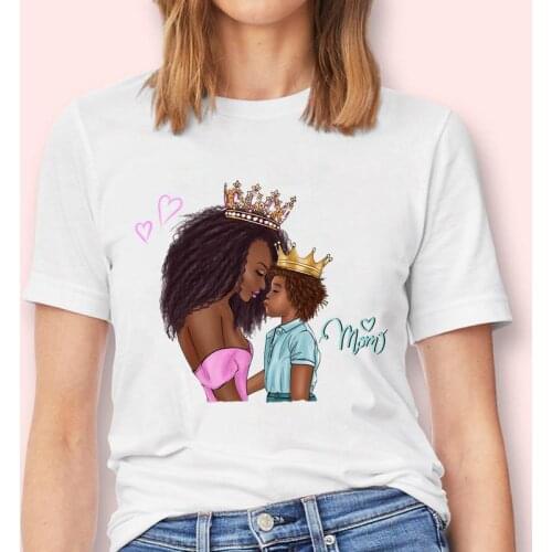 Women Son Style New Mom Mama Mother Fashion Graphic Female Short Sleeve Tops Cartoon Tees Tshirt Print T-Shirt Lady Clothes