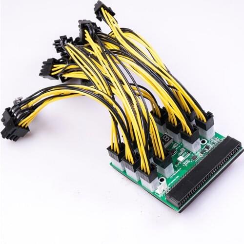Image Cards Server Breakout Board 6 Pin PCIE to 8 Pin(6+2) PCI-E Female to Female GPU Cable for Image Cards Mining