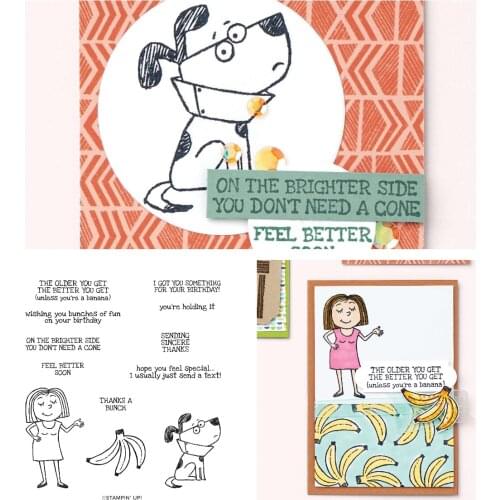 Pug Banana Metal Cutting Dies Stamps Scrapbook Diary Secoration Embossing Stencil Template Diy Greeting Card Handmade 2021 NEW