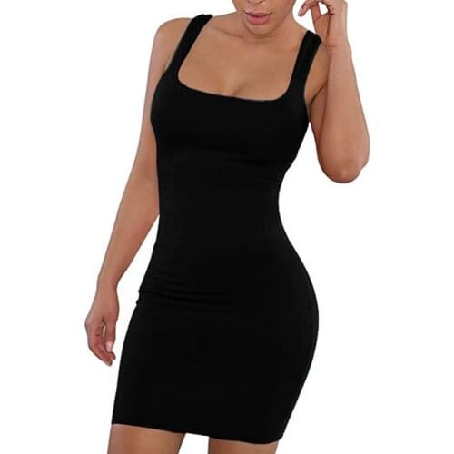 Plus Size 5XL 2020 Fashion Dresses for Women Solid Color Spaghetti Strap Mini Dress Sexy Strapless Club Dress Vestidos Mujer