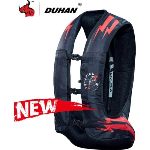 DUHAN New Motorcycle Air-bag Vest Motorcycle Vest Motorcycle Jacket Motocross Protection Reflective Motorbike Airbag Moto Vest