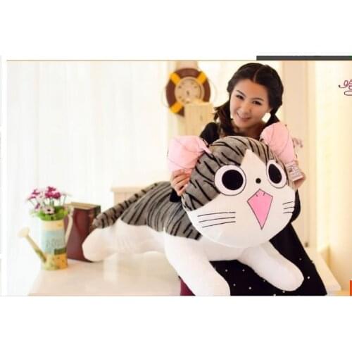 NEW STuffed Chis cat plush toy 80 cm saucer-eyed cat chi cat doll 31 inch soft Toy birthday gift wc571